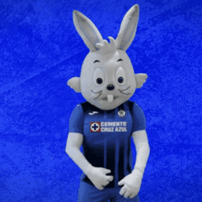 Mascot Wearing Cruz Azul Shirt GIF