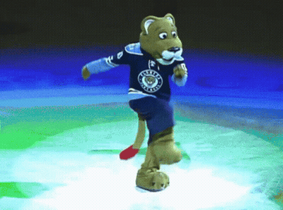 Mascot Wearing Flyers Jersey GIF