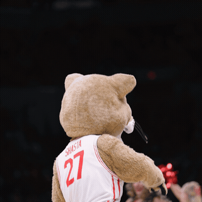 Mascot Wearing Jersey Number 3 GIF
