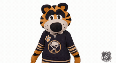 Mascot Wearing NHL Jersey GIF