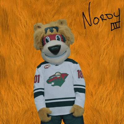 Mascot Wearing Number 18 Jersey GIF
