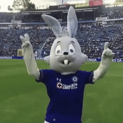 Mascot Wearing Toronto Cruz Azul Shirt GIF