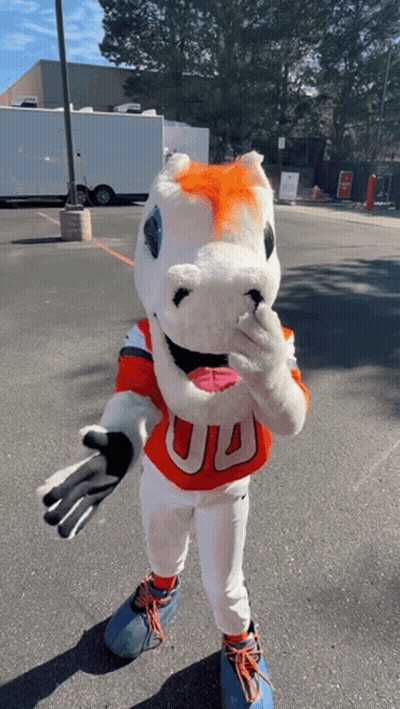 Mascot Wearing UA Jersey GIF