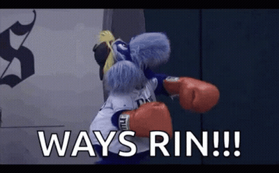 Mascot With Boxing Gloves Says Ways Rin! GIF