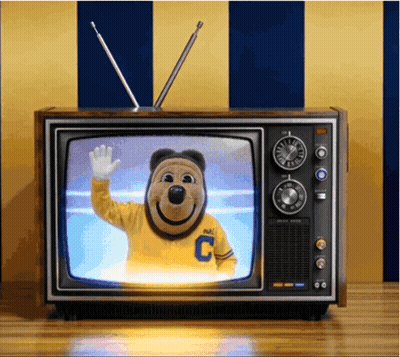 Mascot With Letter C On Shirt GIF