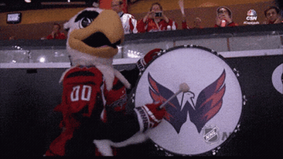 Mascot With Number 00 On Jersey GIF