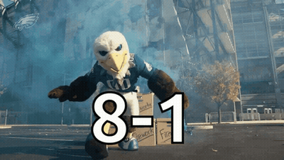 Mascot With Number 8-1 On Chest GIF