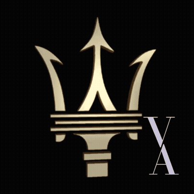 Maserati Logo With Letter X GIF