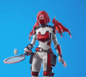 Mask Girl Tennis Playing Fortnite Meme GIF