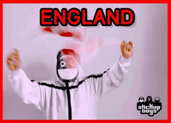 Mask Guy Flex England Flag GIF