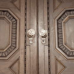 Mask Lady Open The Door GIF