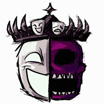 Mask With Crown Drawing GIF