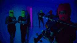 Masked Band Playing Violin GIF
