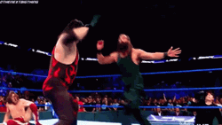 Masked Kane Chokeslam Luke Harper GIF