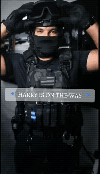 Masked Man Helmet Harry Is On The Way GIF