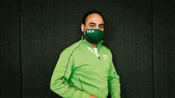 Masked Man Preparing Peoples Elbow GIF