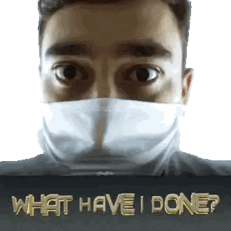 Masked Man What Have I Done Sticker