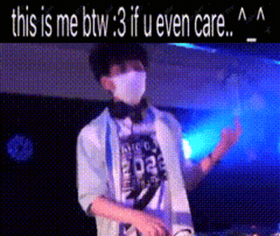 Masked Man With Headphones This Is Me Btw GIF