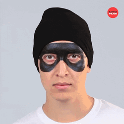 Masked Robber Eyebrow Twitch GIF