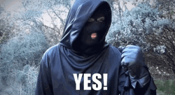 Masked Robbers Wearing Ski Mask Yes GIF