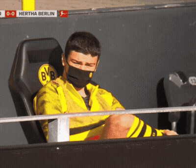Masked Soccer Player Hertha Berlin Vs Borussia Dortmund GIF