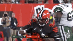 Mason Rudolph Myles Garrett Pointed GIF