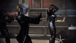 Mass Effect 3 Ashley Liara Unexpected GIF