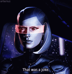 Mass Effect 3 EDI Joke GIF