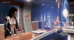 Mass Effect 3 Miranda Lawson Typing GIF