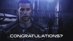 Mass Effect 3 Shepard Congratulations GIF