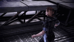 Mass Effect 3 Shepard Running Jump GIF