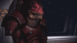 Mass Effect 3 Urdnot Wrex Looking GIF
