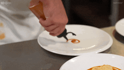 Master Chef's Food Plating Swirl GIF