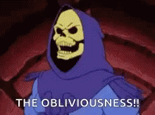 Master Of Evil Skeletor The Obliviousness  GIF