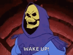 Master Of The Universe Skeletor Wake Up  GIF