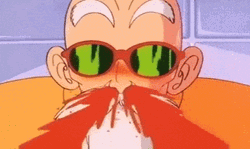 Master Roshi Nose Bleed GIF