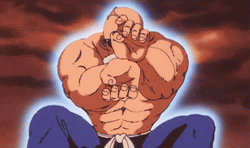 Master Roshi Using His Powers GIF