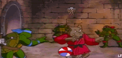 Master Splinter Dribble Dunk GIF
