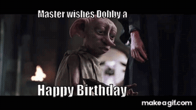 Master Wishes Dohly A Happy Birthday In A Harry Potter Movie GIF