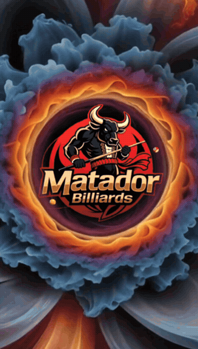 Matador Billiards Logo With Bull GIF