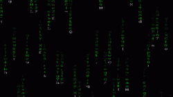 Matrix Code Animated Falling Letters GIF