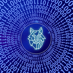 Matrix Code Crypto Fintech Wolf GIF