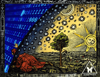 Matrix Code Flat Earth Flammarion GIF