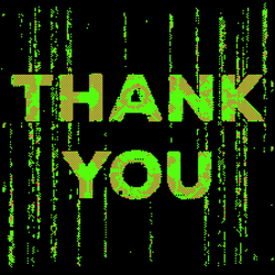 Matrix Code Glitch Thank You GIF