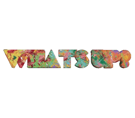 Matsum Word In Colorful Font Sticker