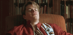 Matt Damon Laughing Good Will Hunting GIF