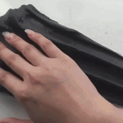 Matte Black Colored Slime GIF