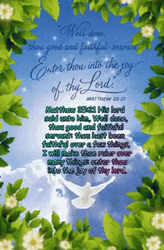 Matthew 25:21 Bible Verse Good Morning Blessings GIF