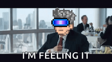 Matthew Mcconaughey Pixelated Head Wolf Of Wall Street GIF