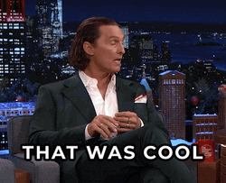 Matthew Mcconaughey That Was Cool GIF